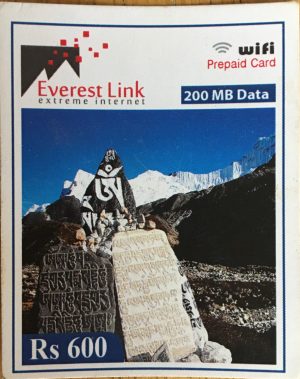 Everest Link Wifi card to connect in the mountains Nepal