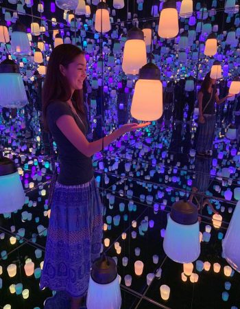 Experience Digital Art at Teamlab Borderless Museum in Odaiba, Tokyo Japan, tips on visiting. Forest of Resonating Lamps
